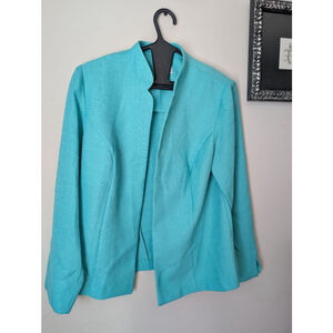 K Studio Collection Teal Blazer Jacket Size 14, women's
